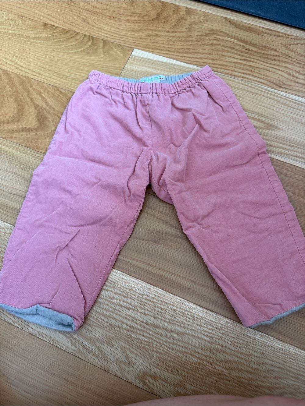 Bonpoint Girls Pink Corduroy Lined Pants Size 2